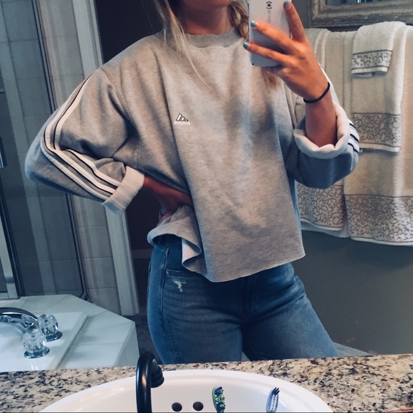 adidas Jackets & Blazers - Vintage adidas crop sweatshirt!!
